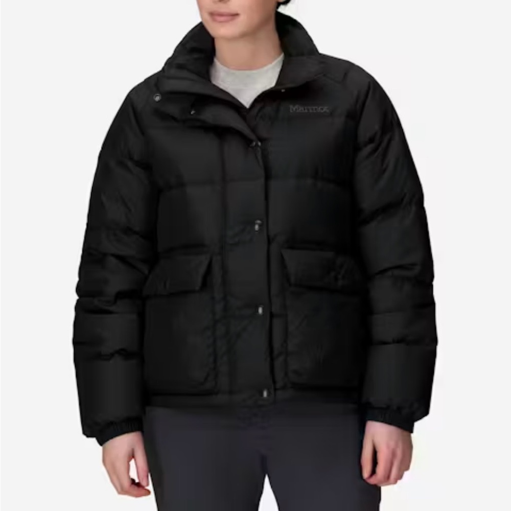 Marmot Women’s Stollbridge Down Coat, Black, Medium - Picture 2 of 9